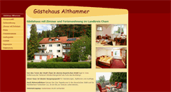Desktop Screenshot of gaestehaus-althammer.de